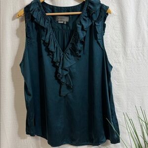 Anthropologie ruffled tank
